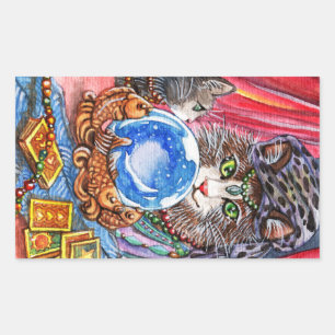 Adesivo Retangular Deixe-Me Contar Sua Fortuna