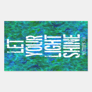 Adesivo Retangular DEIXE SEU LUZ brilhar