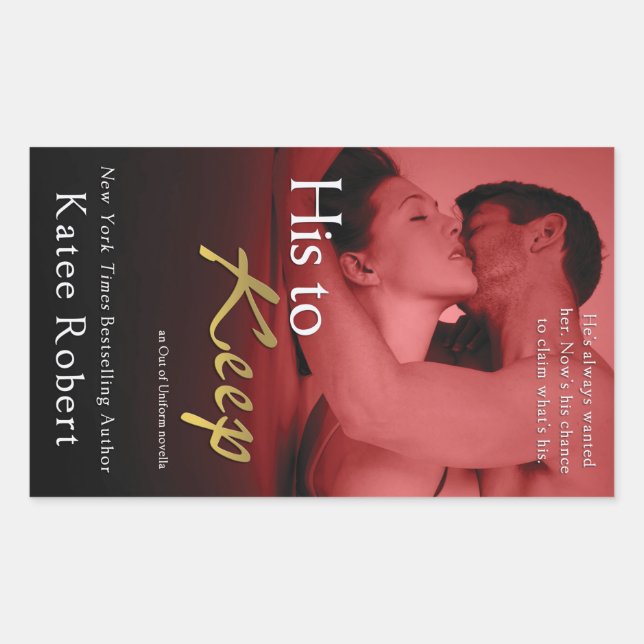 Adesivo Retangular Dele para ficar perto de Katee Robert (Frente)