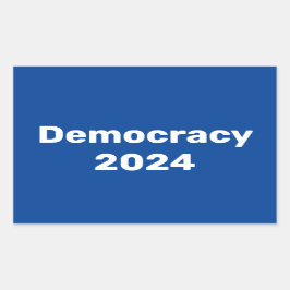 Adesivo Retangular Democracia 2024 Eleição Presidencial