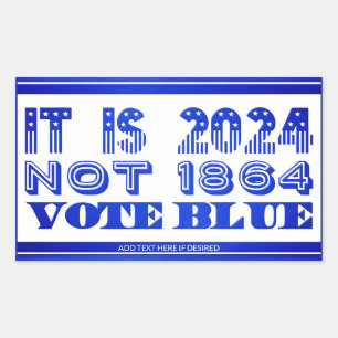 Adesivo Retangular Democrata 2024