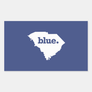 Adesivo Retangular Democrata da Carolina do Sul
