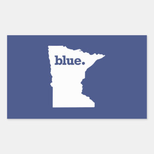 Adesivo Retangular Democrata de Minnesota