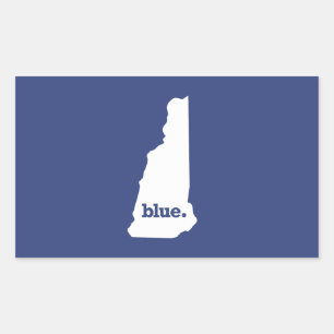 Adesivo Retangular Democrata de New Hampshire