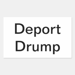 Adesivo Retangular Deport Drump Comic Splash-Art Hankamer Artjunkhaus