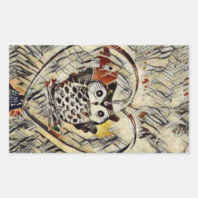 Adesivo Retangular Desenho de coroa (Frente)