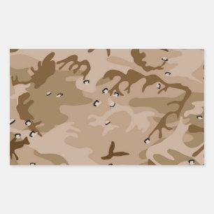 Adesivo Retangular Deserto Camo