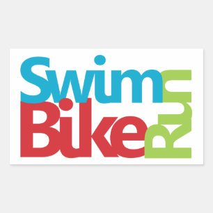 Adesivo Retangular Design legal e original do Triathlon