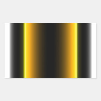 Adesivo Retangular Design preto e amarelo