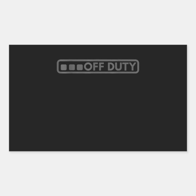 Adesivo Retangular Desligado Perfeito Para Polícia Do Exército Polici (Frente)