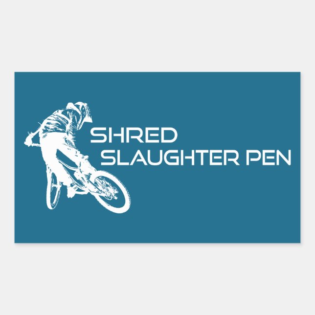 Adesivo Retangular Destrua a Trilha Slaughter Pen Bentonville (Frente)