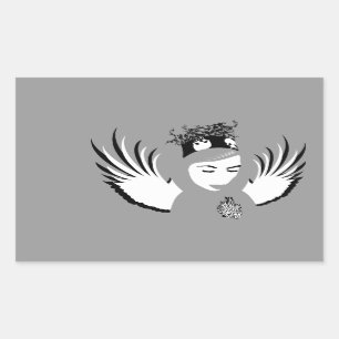 Adesivo Retangular devoção condenada: anjo perdido