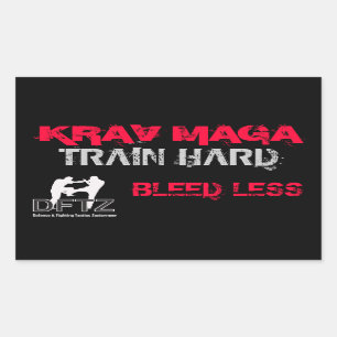 ADESIVO RETANGULAR DFTZ STICKER KRAV MAGA