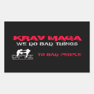 ADESIVO RETANGULAR DFTZ STICKER KRAV MAGA