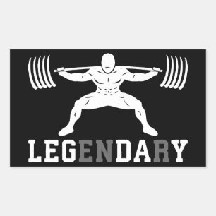 Adesivo Retangular Dia da Perna - Legendário - Quadrado - Inspiração
