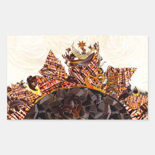 ADESIVO RETANGULAR DIA DO SOL DOCE! :) CBS MANHÃ DE DOMINGO SOLEADO