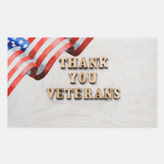 Adesivo Retangular Dia dos Veteranos