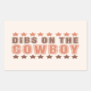 Adesivo Retangular Dibs No Cowboy