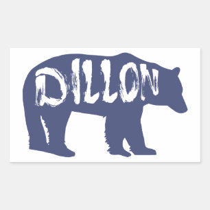 Adesivo Retangular Dillon Colorado Bear