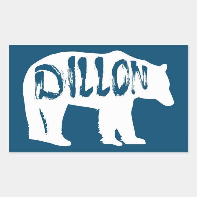 Adesivo Retangular Dillon Colorado Bear (Frente)