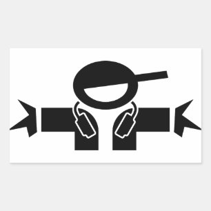 Adesivo Retangular Disco-jóquei DJ