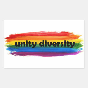 ADESIVO RETANGULAR DIVERSIDADE DE UNIDADE DE ORDENS