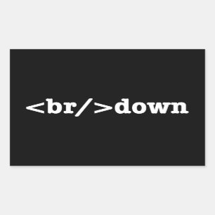 Adesivo Retangular divisão do código HTML