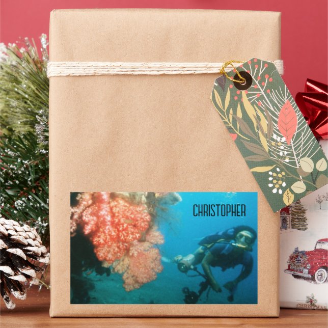 Adesivo Retangular Divisor Scuba Personalizado (Feriado)