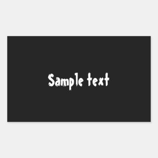 Adesivo Retangular DIY Modelo alterar facilmente a cor adicionar text