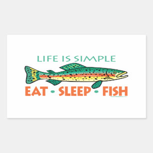Adesivo Retangular Dizer engraçado da pesca