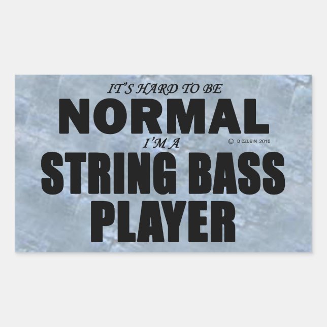 Adesivo Retangular do Leitor de Bass Normal (Frente)