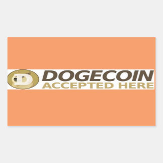 ADESIVO RETANGULAR DOGECOINS BUSINESS