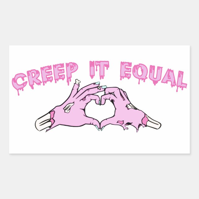 Adesivo Retangular Dollar Is My Sign – Hot Pink Hustle Design (Frente)