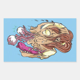 Adesivo Retangular Don't look back!