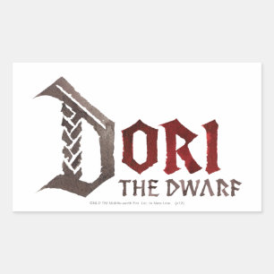 Adesivo Retangular Dori Name