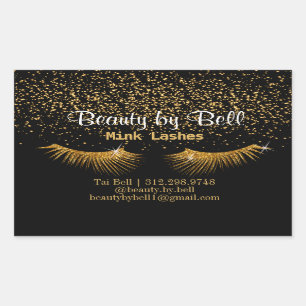 Adesivo Retangular Douradas traços de brilho