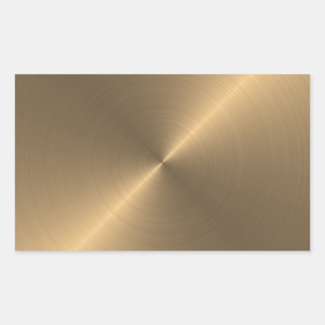 Adesivo Retangular Dourado (Frente)