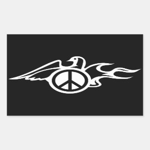 Adesivo Retangular Dove of peace