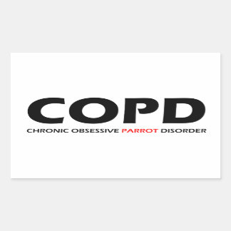 Adesivo Retangular DPOC - Perturbação do Papagaio Obsessivo Crônico