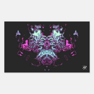 Adesivo Retangular Dragão v4