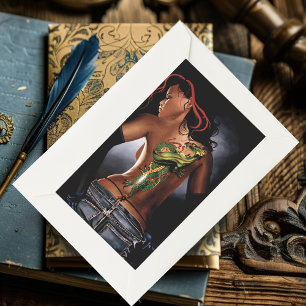 Adesivo Retangular Dragon Tattoo Woman