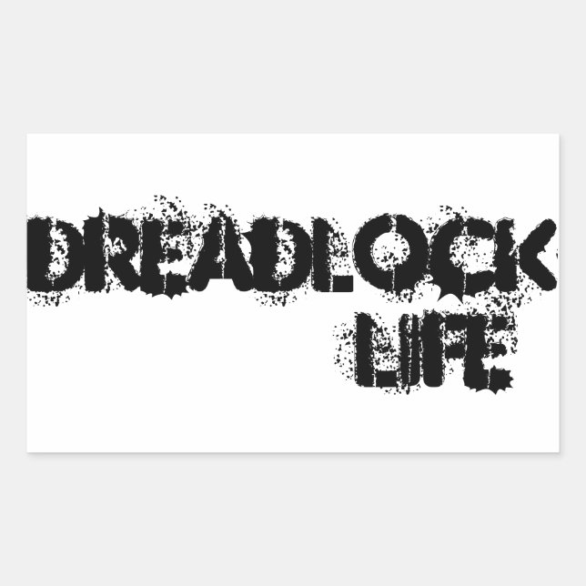 Adesivo Retangular DREADLOCK LIFE Stickers (Frente)