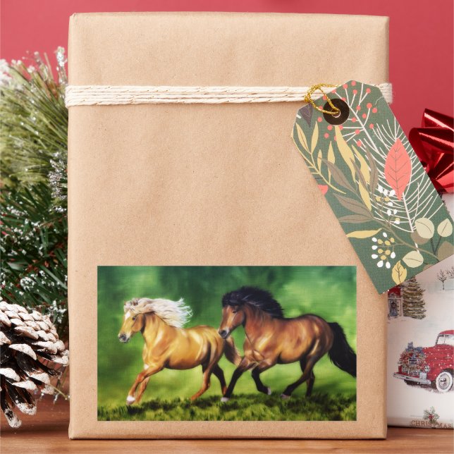 Adesivo Retangular Dream Team - Cavalos Islandeses (Feriado)