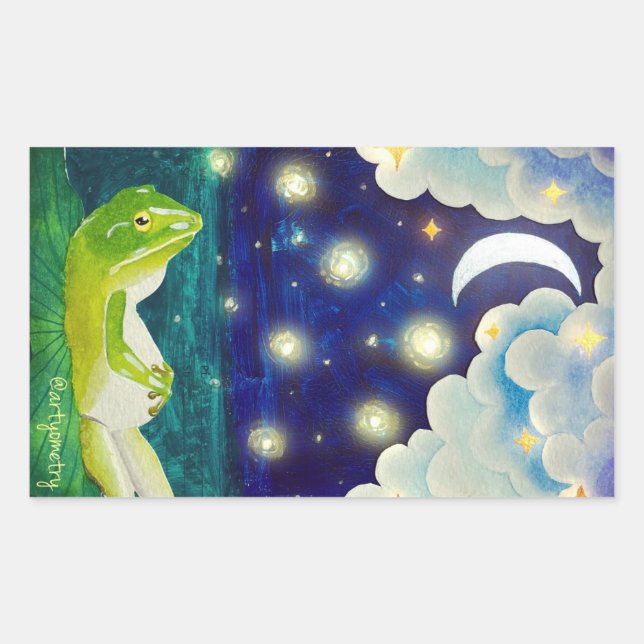 Adesivo Retangular Dreamy Sapo (Frente)