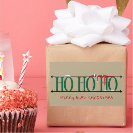 Adesivo Retangular Duendes Travessuras Verde e Marrom