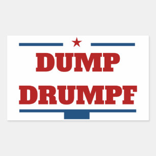 Adesivo Retangular Dump Drumpf