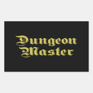 Adesivo Retangular Dungeon Master