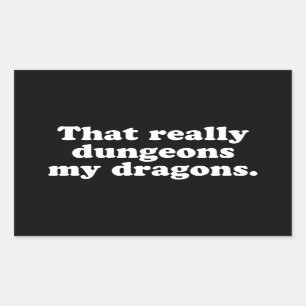 Adesivo Retangular Dungeons My Dragon Sticker