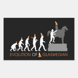 Adesivo Retangular Duque de Glasgow Traffic Cone Hat de Wellington