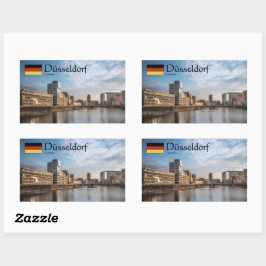 Adesivo Retangular Dusseldorf Souvenir